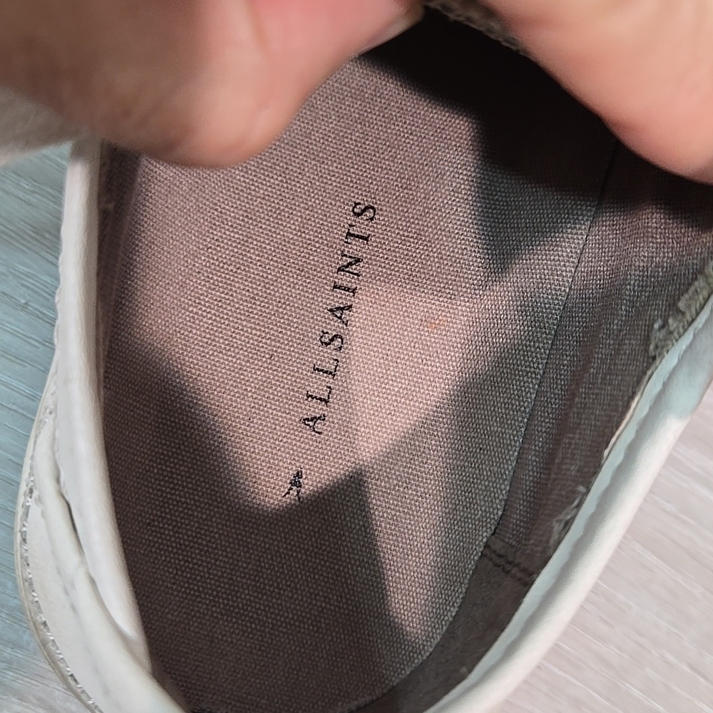 Allsaints Women Leather Platform Sneakers Shoes sz 39/9 - Picture 11 of 12
